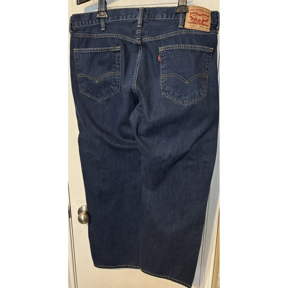 Levi’s Men’s 559 Blue Jeans Size 38x30 Denim Pockets Pants